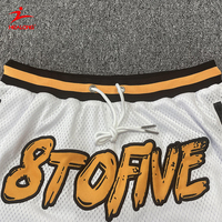 Customized Youth Sports Embroidered Mesh Breathable Basketball Shorts