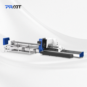 Machine de découpe laser de tubes entièrement automatique à alimentation automatique par serrage pneumatique robuste pour fibres professionnelles - Product Image 1