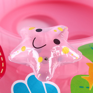 Bouée de bain gonflable pour enfants, forme de champignon, design de dessin animé, 70x50cm, jouet aquatique en PVC pour utilisation en piscine - Product Image 2