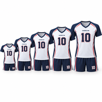 Ensemble de maillots de volley-ball personnalisés pour jeunes, multi-tailles, pour équipes familiales, uniformes d'équipe sublimés, club et école, OEM