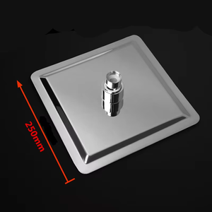 Pommeau de douche mural carré moderne en acier inoxydable de 10 pouces avec fonction pluie pour salle de bain d'appartement - Product Image 6