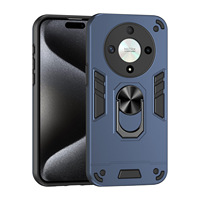 Coque de téléphone pour Honor 50 70 Lite Pura 90 Pro Max Nova 13 9 avec support magnétique pour voiture, coque arrière hybride TPU+PC avec anneau de maintien