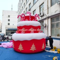 Décorations gonflables de rêve pour fête d'anniversaire, gâteau rose géant gonflable