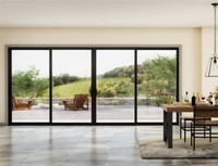 Ventanas de Aleación de Aluminio para Exteriores, Ventanas Corredizas de Aluminio Insonorizadas con Doble Acristalamiento y Rotura Térmica