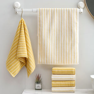 Ensemble <span class=keywords><strong>de</strong></span> serviettes <span class=keywords><strong>de</strong></span> bain et <span class=keywords><strong>de</strong></span> douche <span class=keywords><strong>de</strong></span> luxe, neuves, personnalisées, rayées, 100% coton, pour la salle <span class=keywords><strong>de</strong></span> bain - Product Image 6