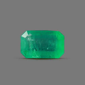 Pierre précieuse naturelle émeraude verte de 5,08 carats, certifiée Panna, qualité export, taille ovale, pierre légère, pour bague ou pendentif - Product Image 1