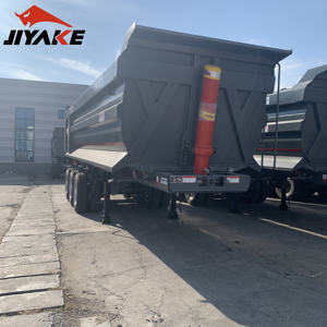 Semi-remorque benne basculante arrière CIMC <span class=keywords><strong>3</strong></span> ou 4 <span class=keywords><strong>essieux</strong></span>, capacité 60t, 80 tonnes, 100 tonnes, 45 m³, 60 m³, neuve et d'<span class=keywords><strong>occasion</strong></span> pour la République Dominicaine - Product Image 2