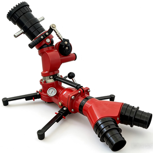 Canon à eau haute pression pour lutte contre les incendies, débit de 40 L/s, portée de 65 m, pulvérisation DC/brume avec pieds pliables, flexible et portable pour les opérations de sauvetage incendie - Product Image 1