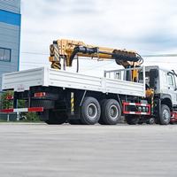 Camion-grue Howo 6x6 à transmission intégrale, 12 tonnes, avec grue télescopique, le plus vendu en Chine pour l'exportation