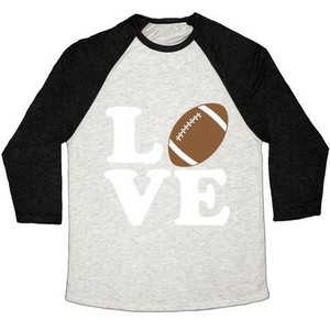 Maglietta da baseball unisex Tri-Blend di Love Football - Product Image 1