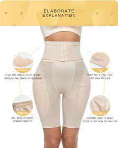 Corsé adelgazante de cintura alta para mujer, ropa interior con Control de barriga, levantador de glúteos acolchado, <span class=keywords><strong>faja</strong></span> <span class=keywords><strong>Invisible</strong></span> cómoda Sexy para levantar glúteos - Product Image 4