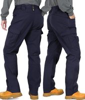 8432 Fortement recommandé, pantalon de travail en toile Dura-Stretch Rip-Stop avec poches cargo de 8,5 oz, résistant aux flammes, hydrofuge et anti-taches