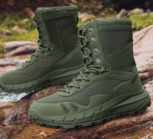Bottes tactiques d'été respirantes pour hommes Viking, modèle TSB108 AS33, 7 pouces, couleur Coyote Brown Black OD Green, avec fermeture éclair latérale. - Product Image 2
