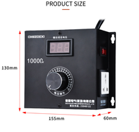 Régulateur de tension automatique SVC 10000W, régulateur de vitesse de ventilateur monophasé, régulation de la vitesse du moteur, contrôle de la température