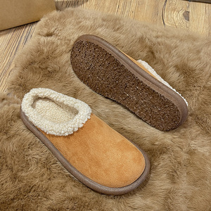 Bottes d'hiver en daim de vache, style rétro, fourrure moelleuse, à bout ouvert, pour femmes, nouvelle collection 2024 - Product Image 4