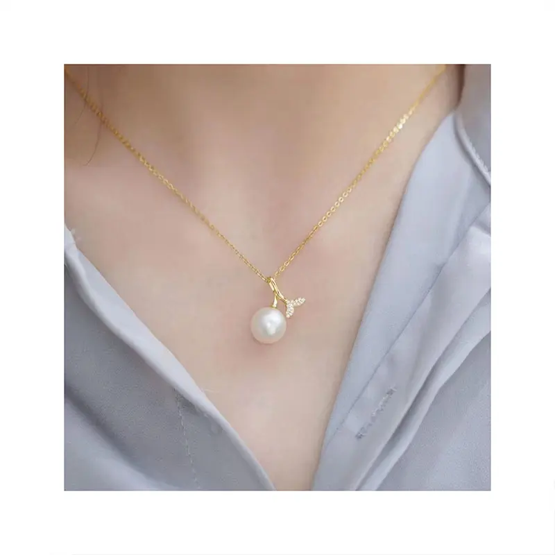 Limited Series Versatile Atmosphere Beautiful Dainty Jewelry Necklace Natural Freshwater Pearl Necklace 925 Silver Pendant Neckl