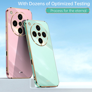 เคสกันกระแทกแบบบางพิเศษ 6D ชุบ TPU นุ่ม สำหรับ <span class=keywords><strong>Oppo</strong></span> Find X8 Pro / A3 PRO พร้อมขาตั้งวงแหวนและฝาปิดป้องกันเลนส์ - Product Image 5