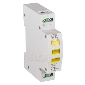 Indicateur de tension Kanlux KLI-3Y rail DIN 230V AC LED pour tableau électrique - Product Image 1