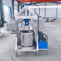 Verticale hydraulische druivenpersmachine van roestvrij staal, apparatuur voor het extraheren van druivensap