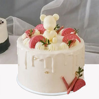 Venta al por mayor de alta calidad, modelo de pastel ficticio personalizado para pastelería, simulación de pastel de frutas para regalo de fiesta de cumpleaños