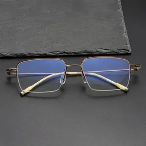 2023 New Japan Japanese 100% Handmade Pure Acetate Titanium Optical Luxury Top Quality Eyeglasses Frames CS-202305