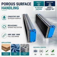 VIDOAIR ZP2-S Ventouse de remplacement en éponge de type 06S, 6 mm, cellules ouvertes, haute résilience, récupération à 98 %, bord renforcé en aluminium