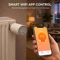 Vanne thermostatique intelligente pour radiateur HYSEN HY367 Tuya WiFi ZigBee, contrôleur de chauffage programmable alimenté par batterie pour appartement