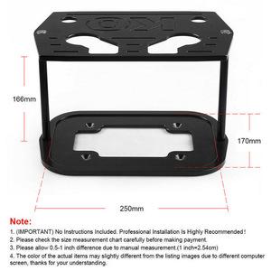 Bandeja de aluminio para batería de coche, para Optima 34 7, negro, rojo, azul, plateado - Product Image 2
