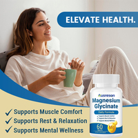 Complément alimentaire végétalien de glycinate de magnésium en comprimés (30 unités) pour le sommeil et l'immunité, marque privée SPL