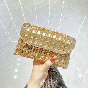 Sacs à main en strass tendance pour femmes, sacs à bandoulière à chaîne, sacs de soirée scintillants, sacs de cocktail, sacs de bal, sacs de mariage, sacs en diamant - Product Image 1