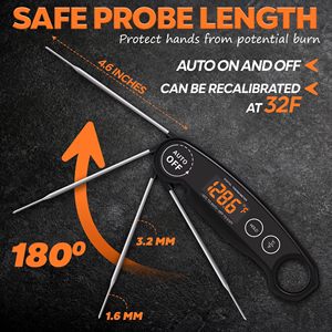 Waterproof BBQ <b>Thermometer</b> for Grilling Digital Meat <b>Thermometer</b> Food Cooking <b>Thermometer</b> - Product Image 6
