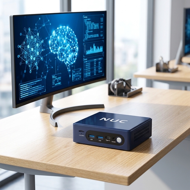 Powerful NUC Mini PC N300 32GB RAM 256GB SSD Intel Core I3 I5 Windows 11 4K Dual HDMI USB3.0 Type-C Small Industrial PC US Plugs
