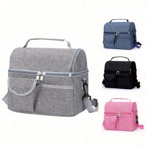 Fresh-Keeping Double-Layer Aluminum Foil Outdoor Travel Insulation Picnic <b>Ice</b> Breast Milk <b>Cooler</b> Bag With <b>Ice</b> <b>Pack</b> - Product Image 3