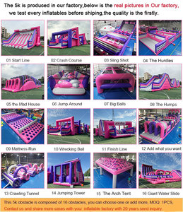 Percorso Ostacoli Gonfiabile per Feste e Gare, 5k, per Esterni, Stile Ninja Run, 'The Mad House' per Bambini e Adulti - Product Image 5