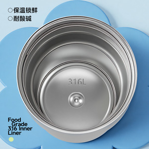 Botella de Agua Aislada de Acero Inoxidable con Revestimiento Interno 316L, Taza de Viaje Portátil, Color Azul Isla Verde Campo - Product Image 1