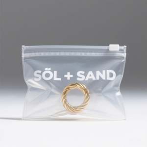 Bolsas de Embalaje de Joyería Reciclables con Cierre Hermético de PVC Resistente, Transparentes/Mate/Esmeriladas, con Logotipo Personalizado, para Pendientes - Product Image 2