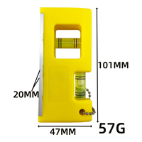 Mini niveau à bulle de poche avec porte-clés, niveau torpille portable à deux bulles pour la mesure en construction