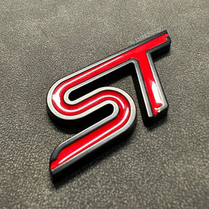 Emblema 3D de Metal para Parrilla Delantera ST, Adhesivo para Maletero Trasero y Guardabarros para <span class=keywords><strong>Ford</strong></span> <span class=keywords><strong>Focus</strong></span>, Mondeo, Fiesta, Edge, Escort MK2, MK3, MK4, MK5, MK7 - Product Image 1