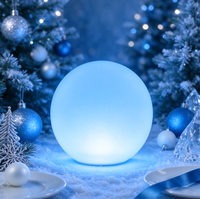 Boule lumineuse LED d'extérieur, lumière RGB changeante de couleur, sphère illuminée pour la décoration de jardin, fête, Noël, rechargeable