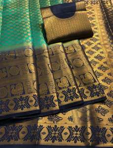 Saris en soie artificielle pour occasions spéciales, mariage, multicolores, lavables, vente en gros - Product Image 5