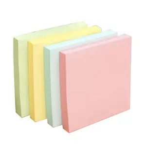 100 pièces en gros réutilisable Morandi couleur Post Notes à faire liste papier Message autocollant Notes N temps étudiants Pastel Sticky Note