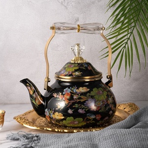 Stile Vintage Arabia <span class=keywords><strong>design</strong></span> Set bollitore rivestito di smalto teiera 2,5 l nuovo smalto arabico bollitore - Product Image 1