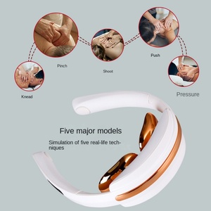 Nuevo Masajeador Cervical Eléctrico Inteligente con Compresión Caliente y Fisioterapia por Pulsos, Portátil y Plegable para Uso Doméstico - Product Image 3