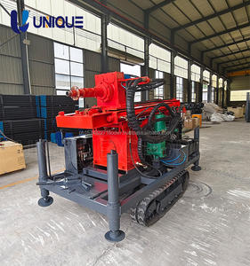 2025 plate-forme de forage rotative sur chenilles à moteur diesel de haute qualité perceuse de puits d'eau Portable moteur de pompe moteur Max.300m - Product Image 5