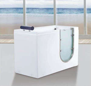 Ingrosso di alta qualità per interni in vetro aperto porta a piedi in vasca <span class=keywords><strong>doccia</strong></span> Combo per anziani acrilico idromassaggio vasca idromassaggio - Product Image 5