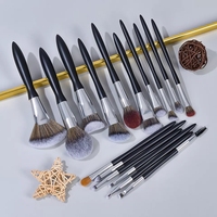 HMU 2024 Set Kuas Makeup Unik 16 pcs Merek Sendiri, Personalisasi, Profesional, Set Kuas Kosmetik
