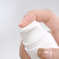 Flacon pompe sans air en plastique de qualité supérieure, plusieurs capacités (15 ml, 30 ml, 50 ml), emballage luxueux pour sérum cosmétique et soins de la peau