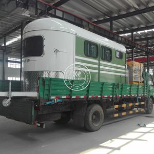 Remolque Semirremolque para Caballos con Ángulo de 2/3, Galvanizado en Caliente, Personalizado, Modelo 2025, Remolque de Transporte de Caballos con Carga en Ángulo 3HAL-S - Product Image 6