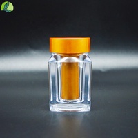 Logo personnalisable flacon de pilules en plastique acrylique de 30ml avec bouchon à vis pour emballage de vitamines et de produits pharmaceutiques