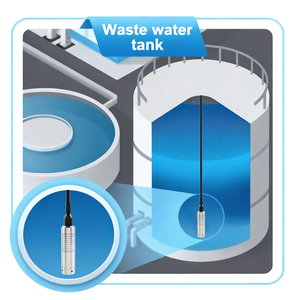 Holykell OEM hydrostatischer Wasserstandssensor HPT604 zur Tiefen- und Füllstandmessung von Flüssigkeiten, 4–20 mA - Product Image 3
